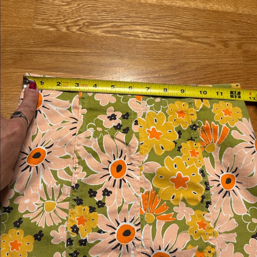 Free Prople Floral Green Skirt - Picture 8 of 8